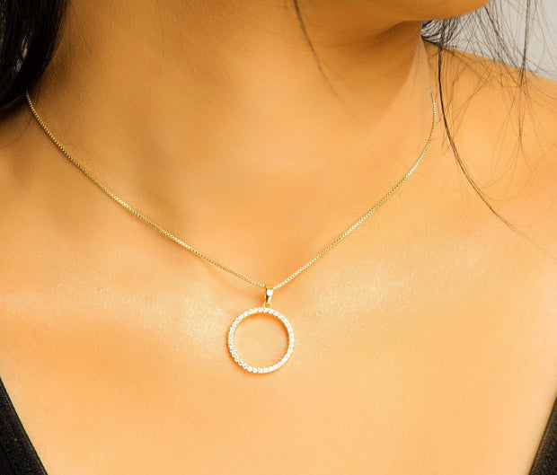 14K Gold Diamond Necklace