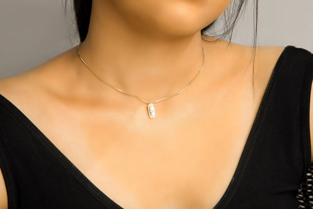 14K Gold Charm Necklace / Bridal Gift / Necklace For Women