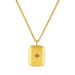 Minimalist North Star Gold Pendant Necklace – 14K Gold