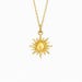 Sun Necklace – 18K Gold Plated Stainless Steel | Dainty Sun Pendant Necklace