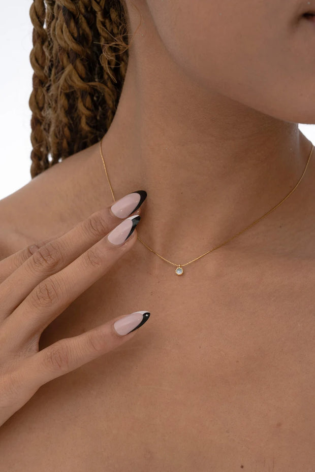 Tiny Diamond Necklace