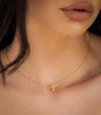18K Gold Numer Necklace, Special Elegant Necklace