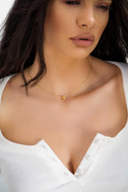 18K Gold Numer Necklace, Special Elegant Necklace
