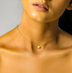 Mini Heart Initial Personalised Necklace, Letter Jewellery