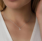 Personalized Initial Necklace, Gold Letter with Heart, Handmade Jewelry