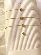 Gold Initial Necklace - Dainty Letter Pendant, Personalized Jewelry