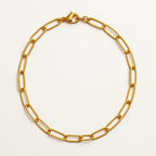 Romantic 18K Gold Plated Necklace | 5mm Herringbone Snake Chain