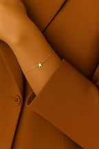 Minimalist Gold Star Bracelet | 14K Gold Plated