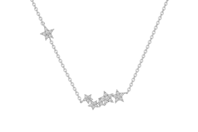 Delicate Sterling Silver Star Necklace | Dainty 925 Star Pendant