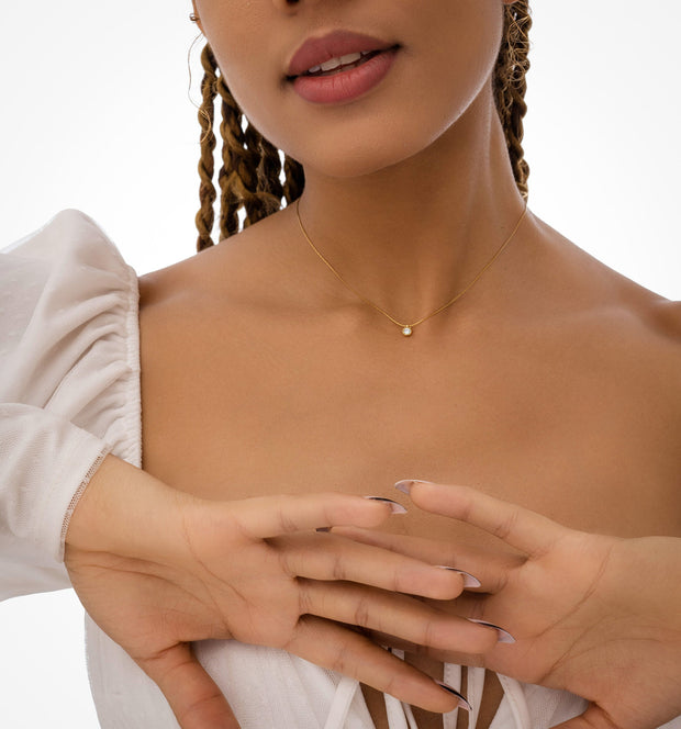 Tiny Diamond Choker: A Perfect Minimalist Gift