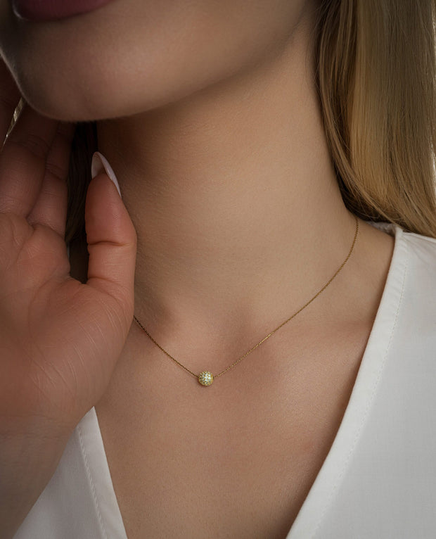 14k Tiny Gold Ball Choker: A Perfect Minimalist Gift