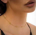 Dainty Choker Necklace, Dainty & Minimalist beaded snake choker Necklace