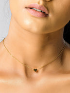 Dainty Heart Choker, Minimalist heart Jewelry, Tiny Heart Necklace, Heart small Love Necklace, Valentine's Day Gift, 14K Gold necklace