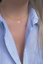 Minimalist & Dainty Butterfly, tiny pendant choker, 18K Gold Necklace, Custom gold and silver Butterfly Pendant necklace choker