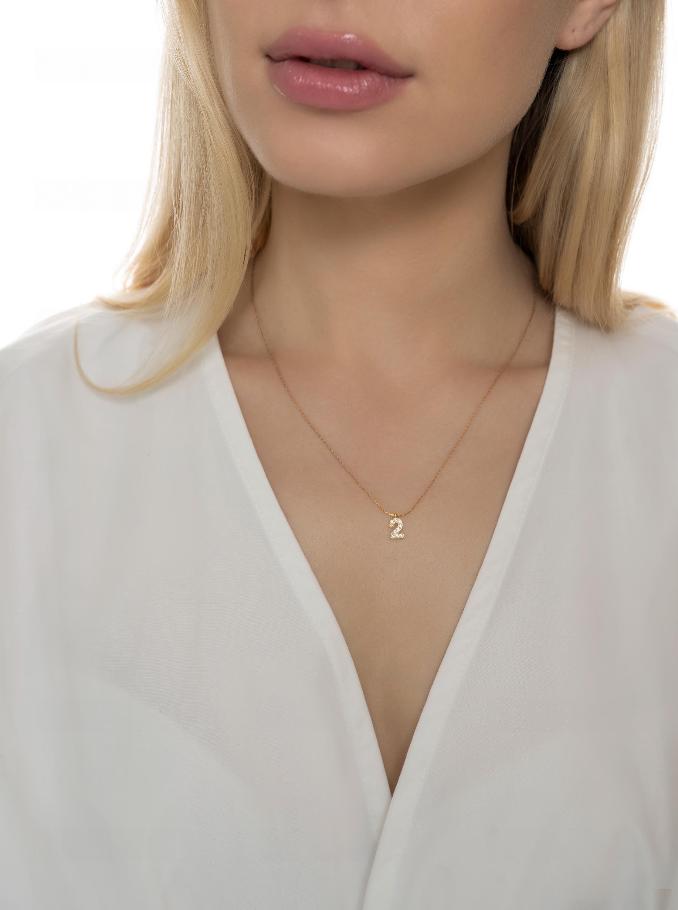 Favourite Number Necklace, Gold AND Silver Lucky Number, Necklace Spiritual Number Necklace, Birth Year Necklace | Gift for GIRL FRIEND wife