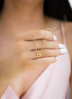 Personalized Dainty initial Necklace, Custom Letter Necklace, Tiny initial heart Charm, Initial letter necklace, Dainty Minimalist Necklace