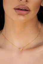 Personalized Dainty initial Necklace, Custom Letter Necklace, Tiny initial heart Charm, Initial letter necklace, Dainty Minimalist Necklace