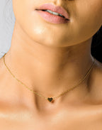Dainty Heart Choker, Minimalist heart Jewelry, Tiny Heart Necklace, Heart small Love Necklace, Valentine's Day Gift, 14K Gold necklace