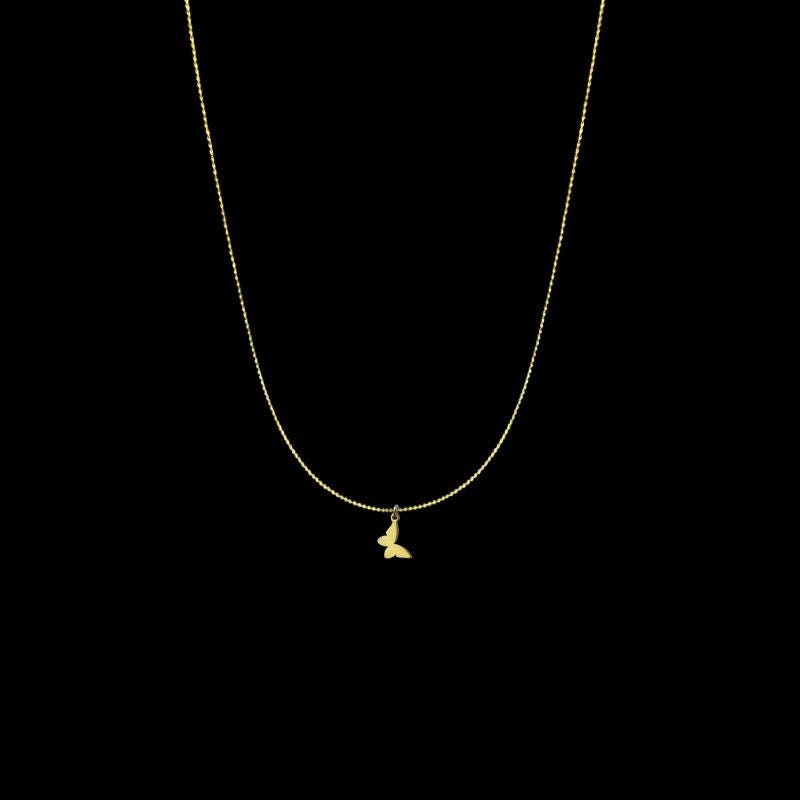 Dainty butterfly Choker, bird Choker, Tiny butterfly Choker Necklace, butterfly Necklace with 0.5mm chain, Gift butterfly Necklace uk