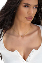 Dainty Moissanite Clover Pendant Necklace, Four Leaf necklace, Delicate Dainty Flower Station, Four Leaf Clover Shamrock Necklace