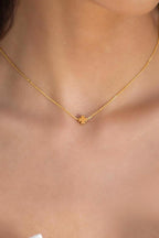 Dainty Curved Clover Choker, Four Leaf Clover Necklace, Dainty Quatrefoil Pendant, 18k Gold Plated Clover Charm Necklace, Lucky Pendant uk