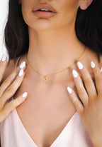 Dainty Initial Necklace, Tiny Initial Letter Necklace, Minimalist Letter Pendant Necklace, Initial Necklace for Her, Birthday Gift