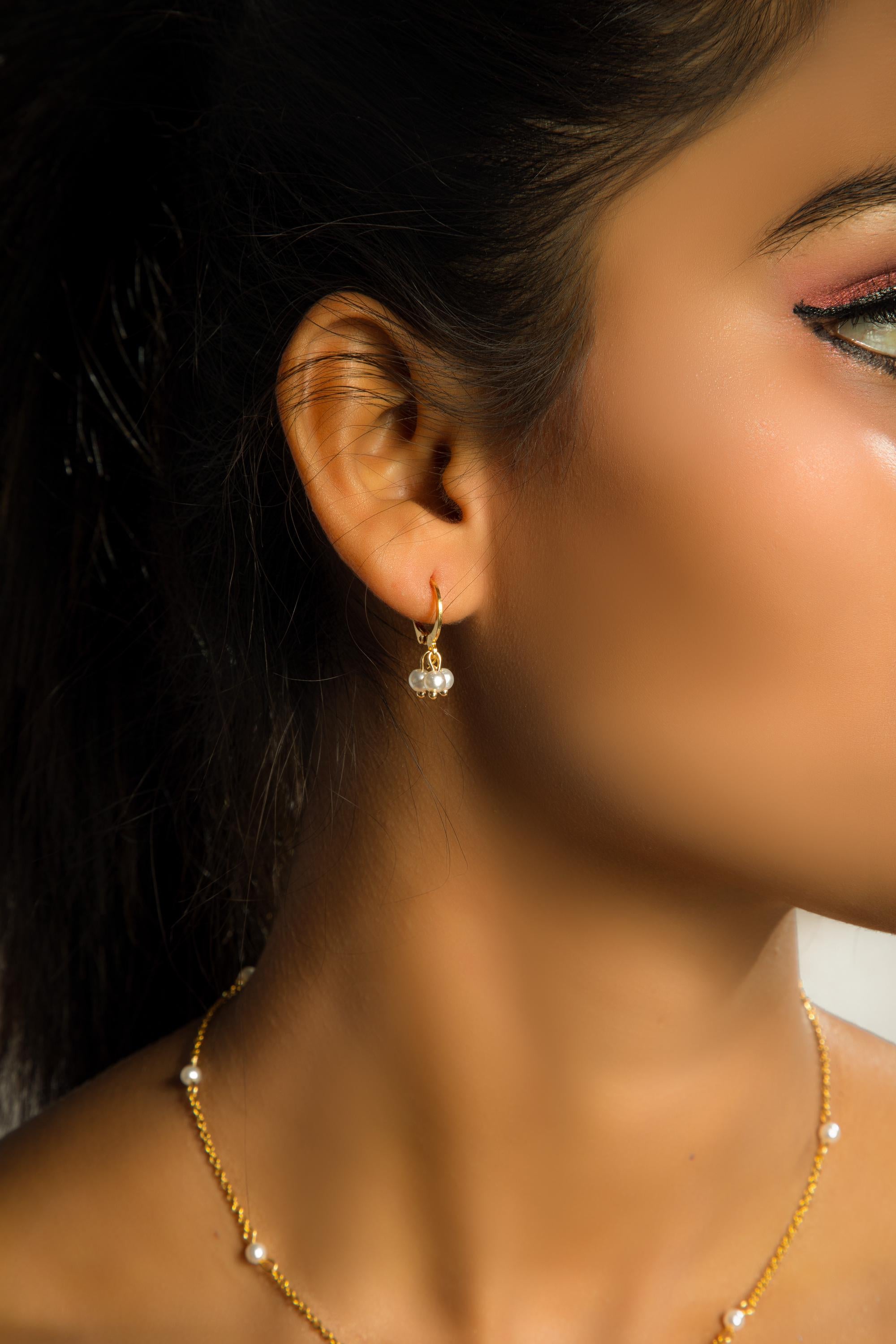 14k Elegant Pearl Earrings, Classic Freshwater Pearl Studs, Handmade Pearl Earrings, Minimalist Pearl Earrings, Classic Pearl Earrings uk