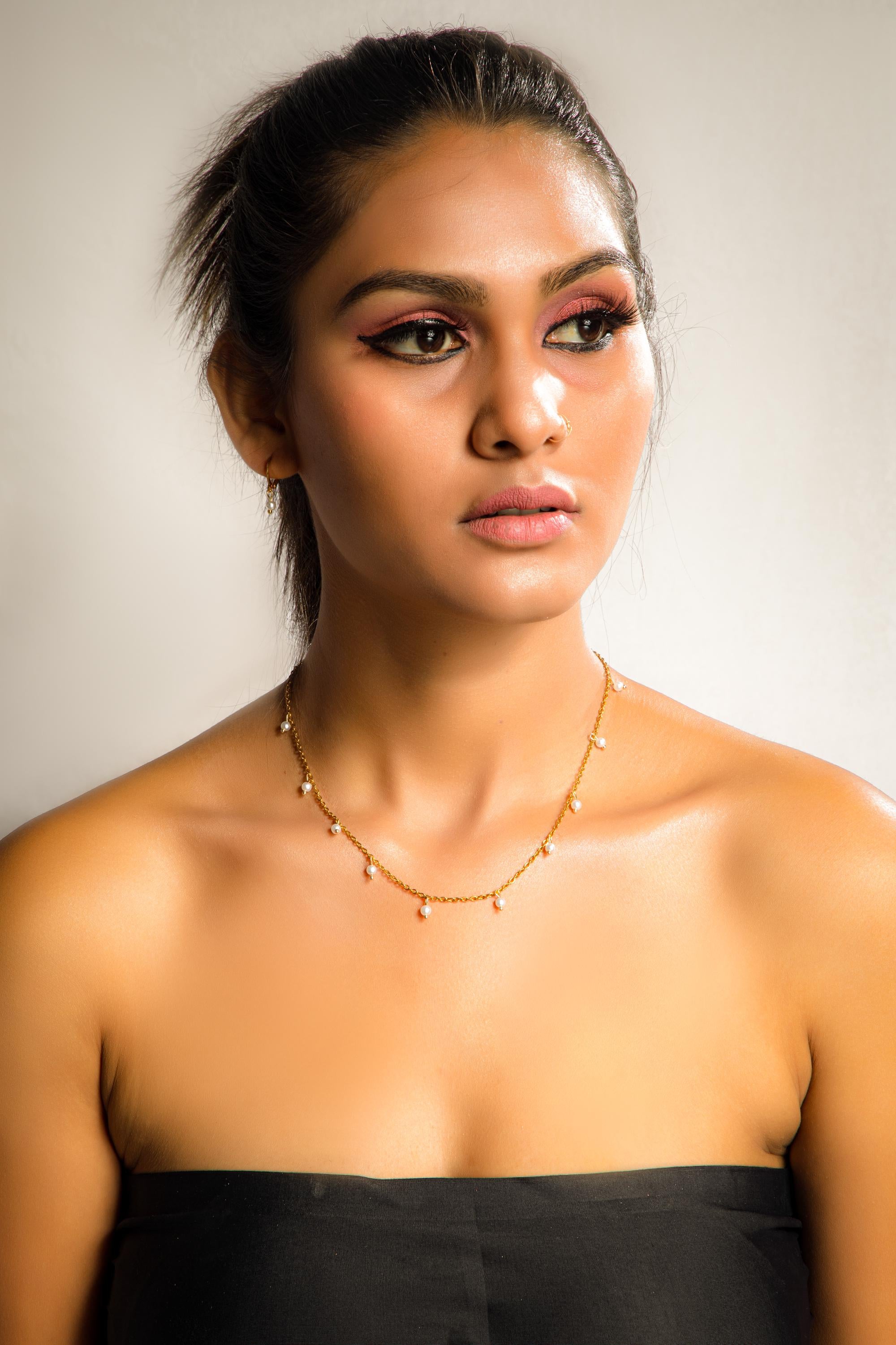 14k Elegant Freshwater Pearl Choker Necklac, Delicate Pearl Necklace, Handmade Pearl Choker, Luxury Freshwater Pearl Choker, Stunning Bridal