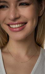 Minimalist Choker Chain | Dainty 0.5MM Gold or Silver Chain Necklace | Simple Everyday Jewelry | Adjustable Layering Choker for Women