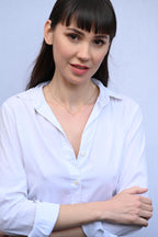 14K Minimalist Diamond Necklace, Sparkling Diamond Necklace, Tiny Crystal Charm Necklace, Tiny Gemstone Necklace, Crystal Charm Necklace uk