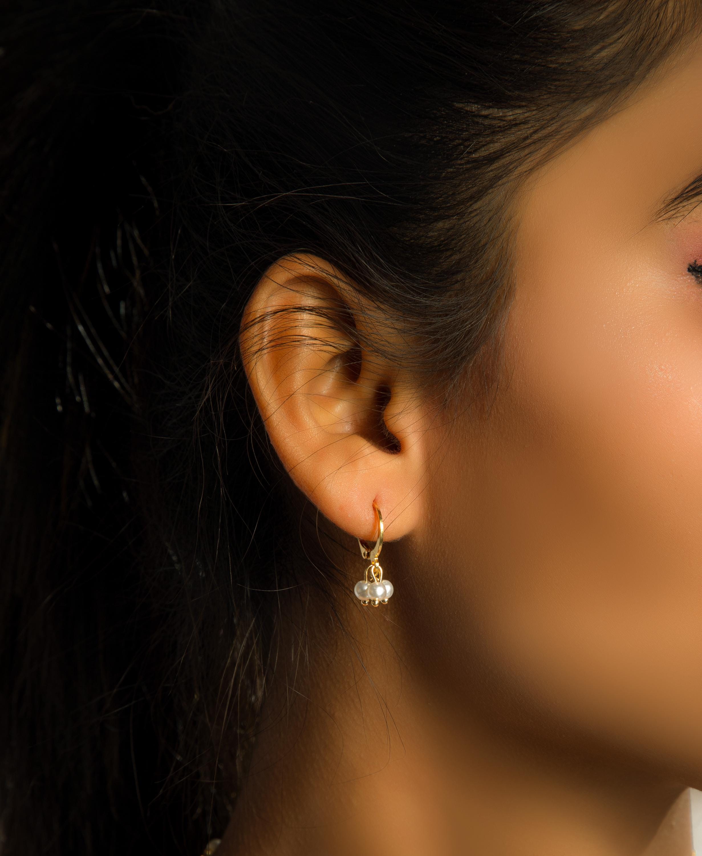 14k Elegant Pearl Earrings, Classic Freshwater Pearl Studs, Handmade Pearl Earrings, Minimalist Pearl Earrings, Classic Pearl Earrings uk