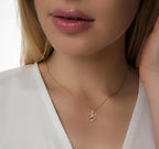 14k Snowflake Shiny colourful Necklace, Winter Snowflake Necklace,  Elegant Wonderland Pendant, Dainty Snowlake Necklace, Christmas Gift uk