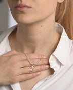 Personalized Letter Pendant Necklace with Pearl – Dainty Initial Necklace in Gold or Silver | Custom Gift for Her | Elegant Everyday Jewelry