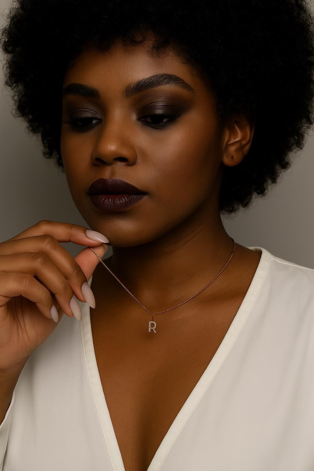 Tiny 14K Gold Plated Letter Necklace – Dainty Initial Pendant, Minimalist Everyday Jewelry, Personalized Gift for Her, Bridesmaid Necklace,