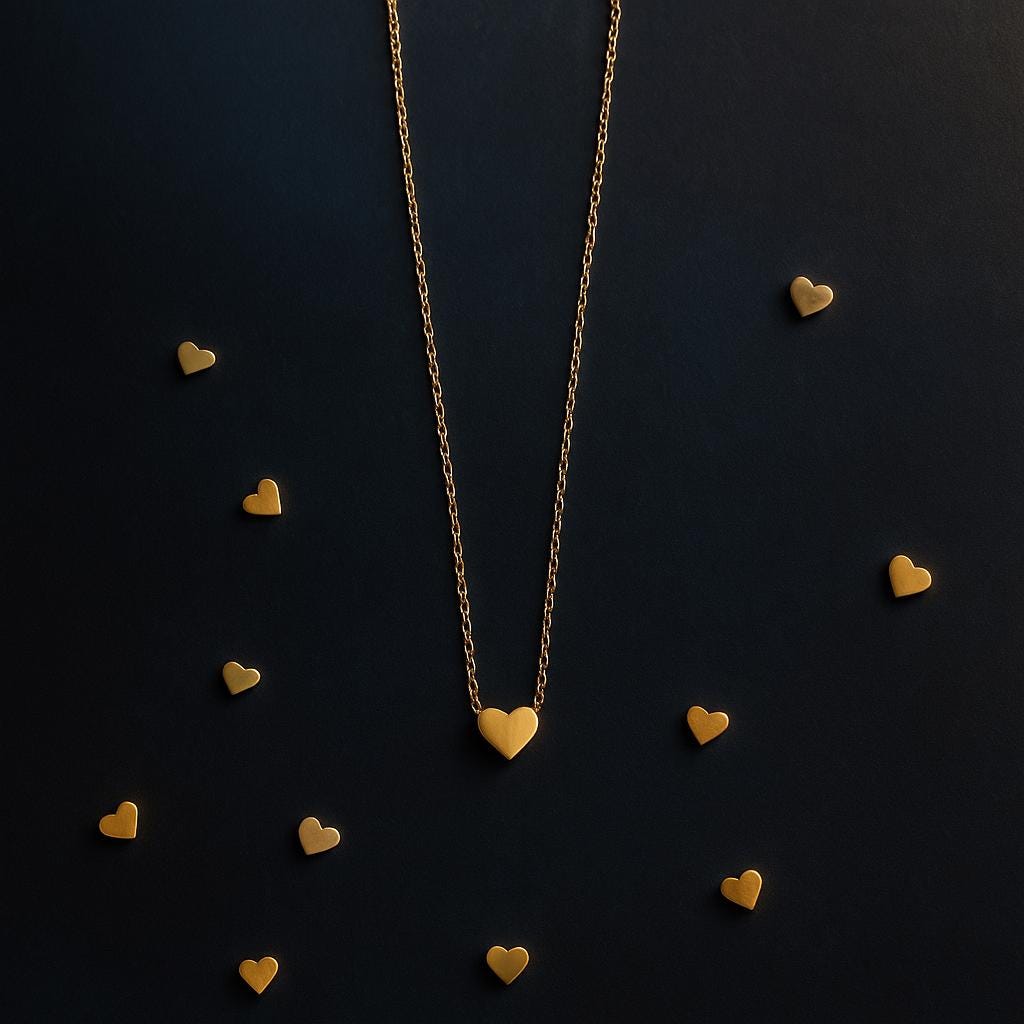 Tiny Heart Necklace – Dainty Gold Heart Choker – Minimalist Everyday Jewelry for Women – Delicate Gift for Her – Bridesmaid Jewelry