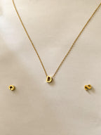 Gold Initial Necklace, Tiny Letter Pendant, Dainty Personalized Necklace, 14K Gold Plated, Custom Alphabet Jewelry, Gift for Her, Bridesmaid