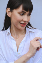 18k gold Stainless Steel Initial Necklace (A-Z) – Dainty Minimalist Letter Pendant, Personalized Gift for Women (11"-18" Chain)