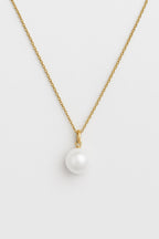 Gold Pearl Pendant Necklace – Elegant Bridal & Bridesmaid Gift, 8mm or 10mm Imitation Pearl Women, Gift for Her