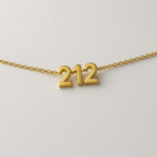 Minimalist Custom Number Necklace, Personalized 1 up to 4 Digit Pendant, 18k Gold Plated Stainless Steel, Gold/Rose Gold/Silver, Gift for He