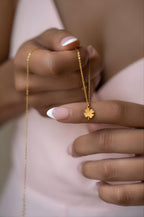 Lucky Clover Pendant Necklace: 14k Gold & Silver Shamrock Charm