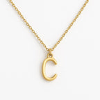 Personalized Initial Necklace A-Z – 14K Gold Plated or Silver | Tiny Stainless Steel Letter Pendant | Dainty Everyday Jewelry | Gift for Her