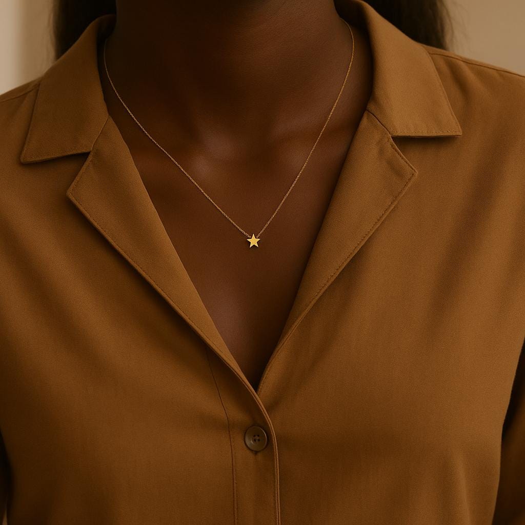 Minimalist Gold Star Necklace • Dainty Celestial Pendant • 14k Gold-Plated Star Charm • Everyday Necklace Gift for Her • Petite Jewelry for