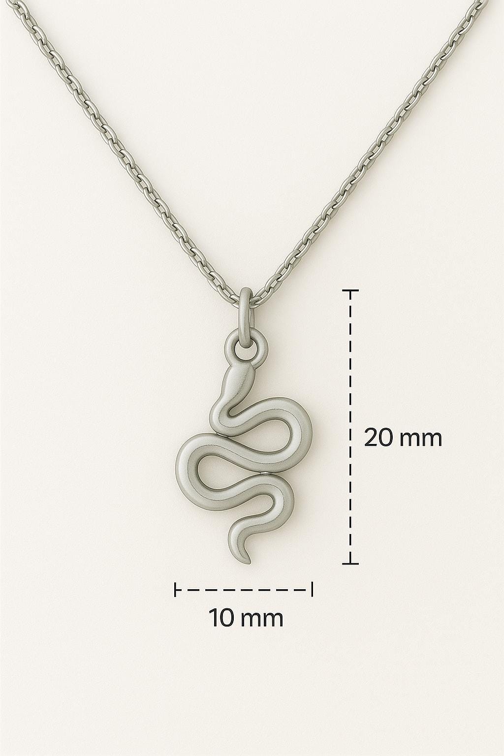 Gold Snake Pendant Necklace | 14k Gold Plated Stainless Steel | Minimalist Serpent Jewelry uk