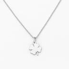 Dainty Four-Leaf Clover Necklace • 14k Gold Plated or Silver • Lucky Minimalist Charm • Adjustable 11-18" Chain • Gift-Ready Jewelry