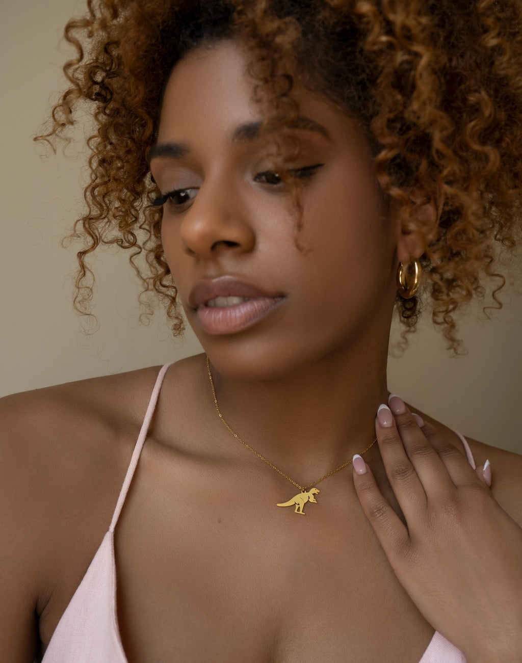 Minimalist T-Rex Dinosaur Necklace | Gold or Silver Dino Jewelry | Cute Animal Pendant Gift for Women | Jurassic Necklace | Tyrannosaurus UK