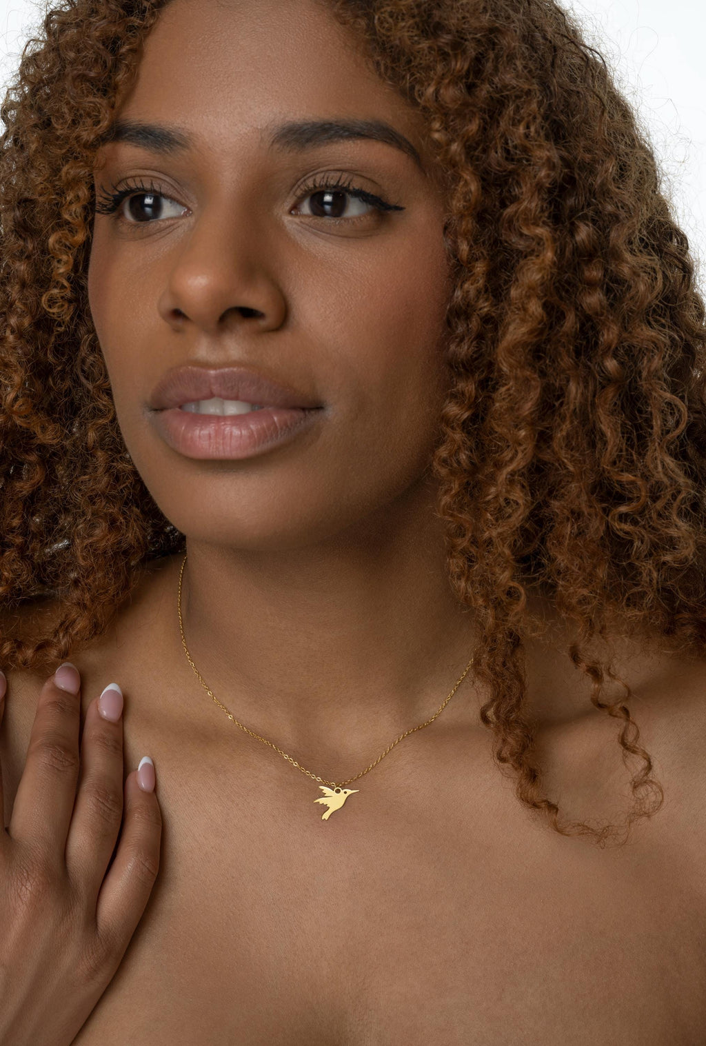 Hummingbird Necklace – Gold or Silver | Minimalist Bird Pendant | 14k Gold Over Stainless Steel | Symbol of Joy & Freedom | Gift for Her