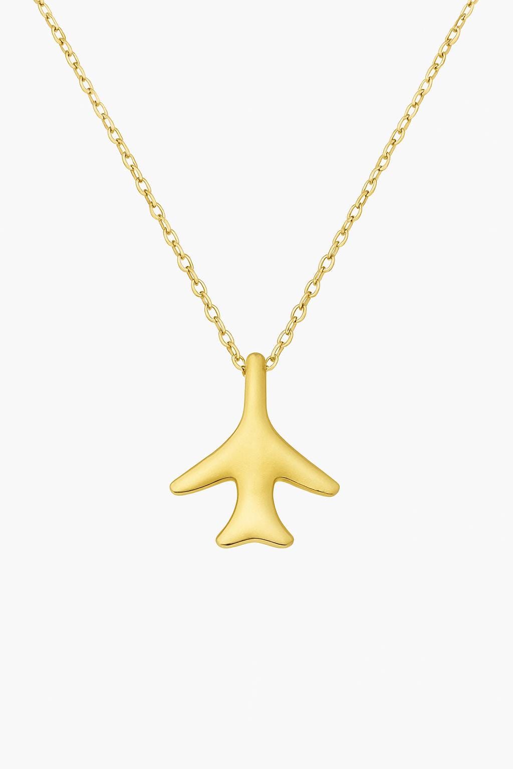 18k Gold Filled Gold Airplane Necklace · Flight Attendant Gift for Her · Dainty Plane Necklace · Jet Set Aviation Travel Inspired Jewelry
