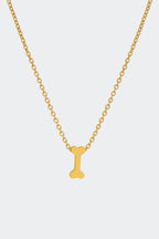 Minimalist Dog Bone Pendant Necklace | 14k Gold Plated | Gift for Dog Moms & Pet Lovers | Custom Length | Includes Pouch/ Dog Mom Gift uk