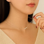 Delicate Sterling Silver Star Necklace | Dainty 925 Star Pendant | Celestial Jewelry | 18 Inch Chain | Asymmetrical Star Charm Necklace | Gi