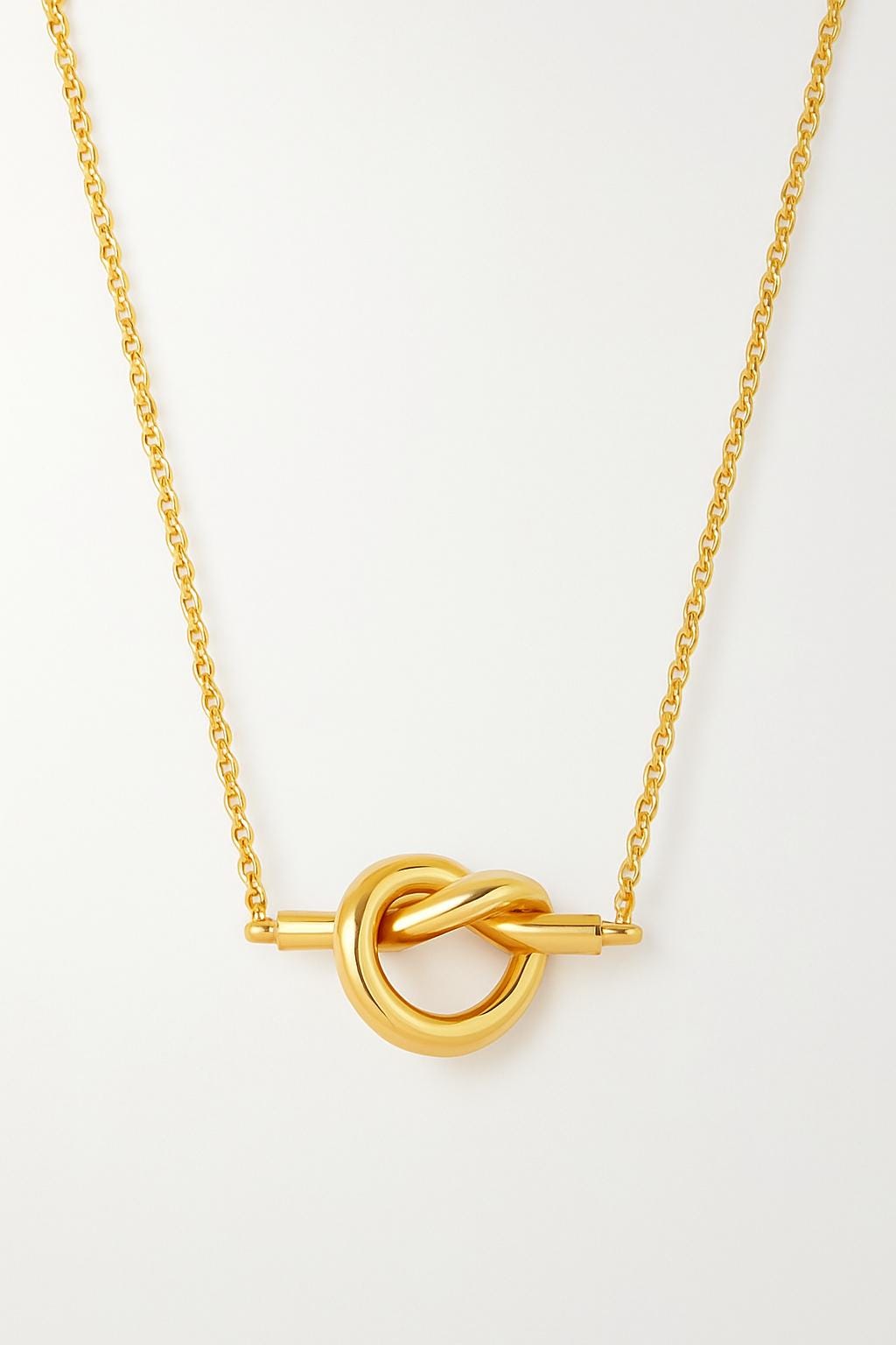 Minimalist Knot Necklace – 14k Gold Plated Stainless Steel | Elegant Everyday Jewelry | Gift for Her | Dainty Knot Pendant Necklace uk girl